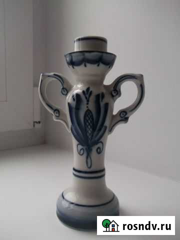 Подсвечник гжель Ставрово - изображение 1