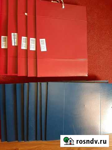 Архивный короб, папка. 7см.красные - 2 шт., 10 см Ульяновск - изображение 1