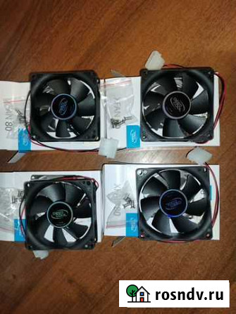 Вентилятор deepcool xfan 80, 4шт., новые Навля - изображение 1