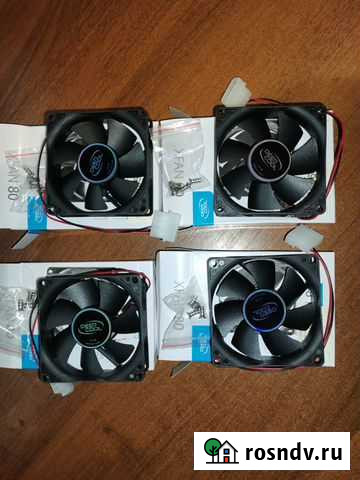 Вентилятор deepcool xfan 80, 4шт., новые Навля - изображение 1