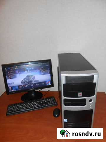 Игровой пк в сборе 4 ядра/4гига/видео 1Гб Бийск - изображение 1