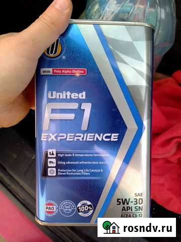 Продам мотор. масло 1л united f1 experience 5w-30 Ижевск - изображение 1
