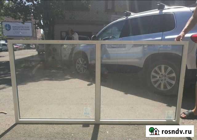 Окно глухое в алюминевом профиле 1880х940 с каленн Краснодар - изображение 1