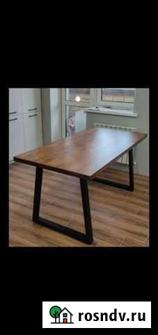 Лофт стол под заказ 800х1400 лдсп-14000 шпон 22000 Калининград - изображение 1