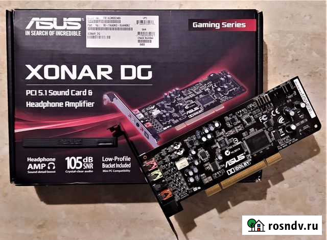 Звуковая карта Asus Xonar DG 5.1 (PCI) Калуга - изображение 1
