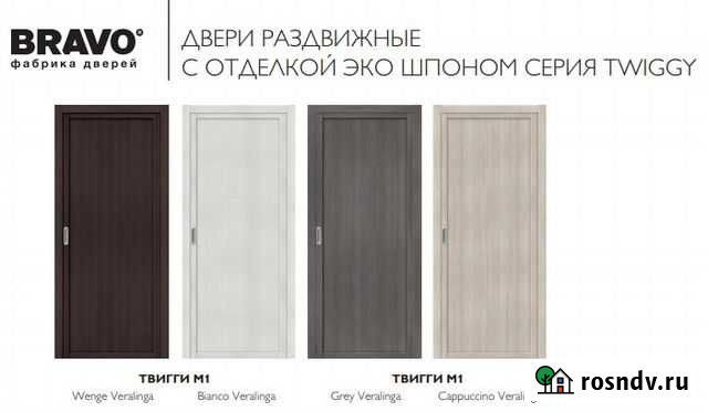 Раздвижные двери Твигги M1 Эко шпон Пермь - изображение 1