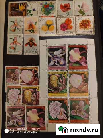 Коллекция марок разных стран Флора Москва - изображение 1