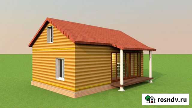 Сруб дом баня 6х8 (готовый) Тотьма - изображение 1