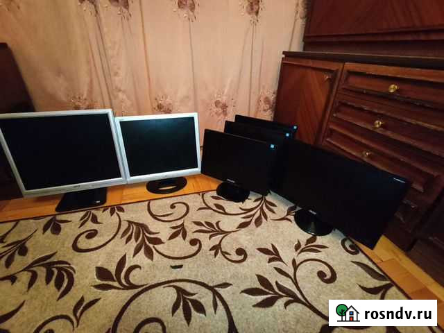 6 мониторов рабочие Краснодар - изображение 1