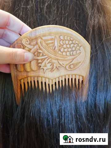 Гребень для волос из натурального дерева Иваново - изображение 1