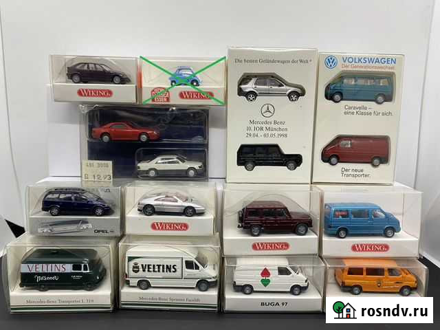 Модели автомобилей Wiking 1:87 Н0 MB VW Opel Уфа - изображение 1