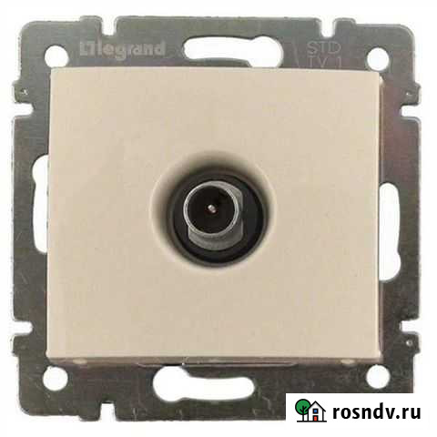 TV розетка Legrand Valena проходная слоновая кость Мытищи - изображение 1