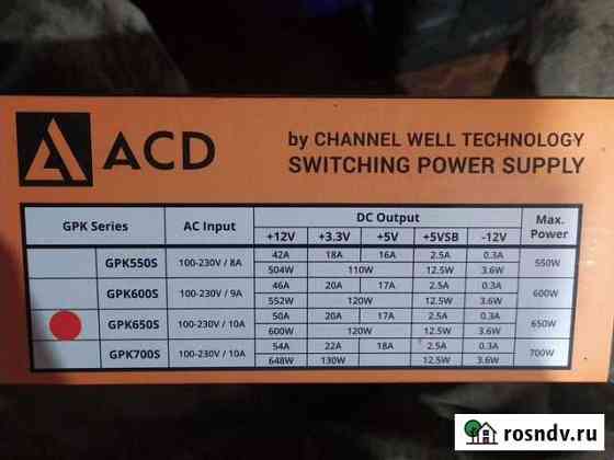 Блок питания 650w Сураж