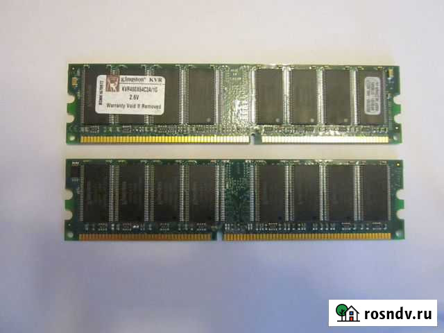 Оперативная память Kingston KVR400X64C3A/1G Томск - изображение 1