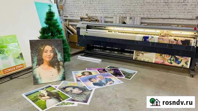 Печать на холсте подарок на новый год Красноярск - изображение 1