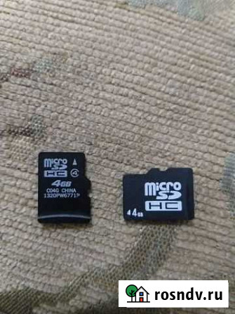 Карта памяти MicroSD 4gb Мурманск - изображение 1