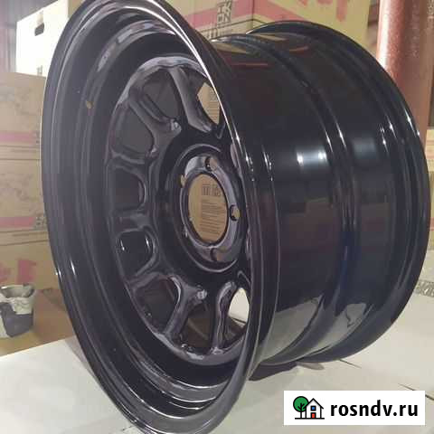 Диск усиленный УАЗ стальной черный 5x139,7 7xR16 d Чехов - изображение 1