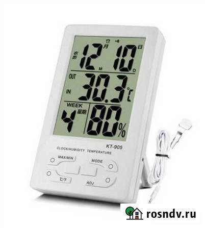 Tеpмомeтp-гигрoметp цифровой KT-905 Феодосия - изображение 1