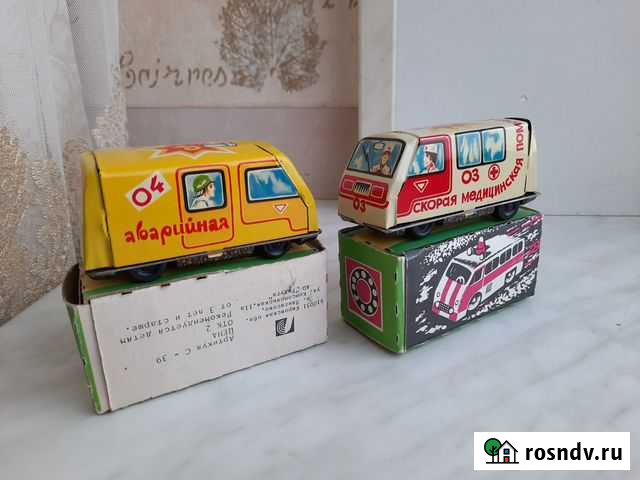 Советская игрушка машинка Скорая помощь и Авари Пермь - изображение 1