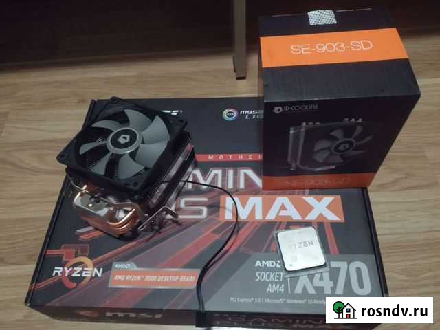 MSI X470 gaming plus MAX + Ryzen 5 3500X + Кулер Рязань - изображение 1