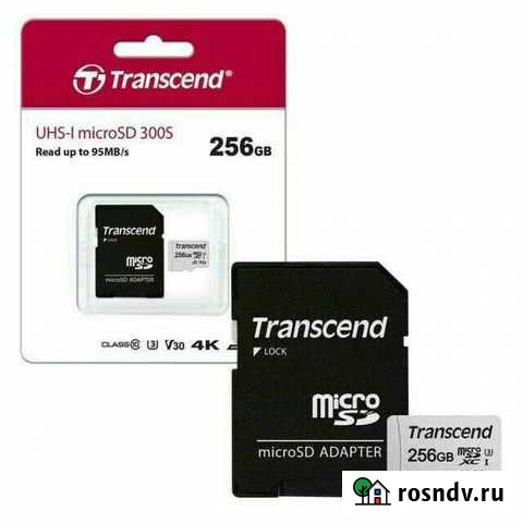 Карта памяти transcend 256gb Москва - изображение 1