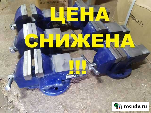 Тиски слесарные 75, 80, 140 мм Канск - изображение 1