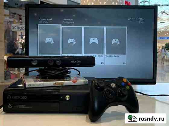 Xbox 360/500gb/Kinect/1 геймпад/5 игр/ТЦ Калина Владивосток