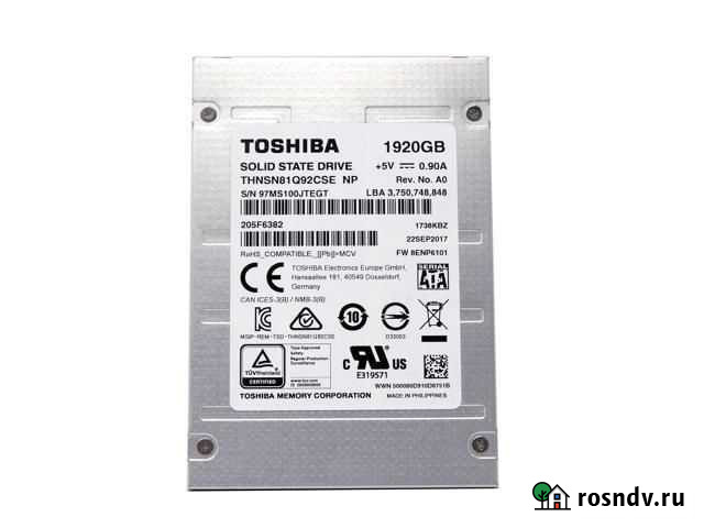 SSD-накопитель Toshiba 2 Тб Иркутск - изображение 1