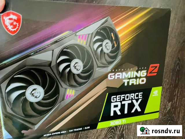 Видеокарта MSI 3060ti gaming z trio LHR Свободный - изображение 1