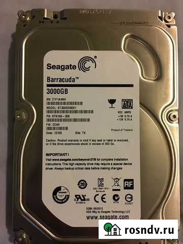 Жесткий диск 3 тб Ржев - изображение 1