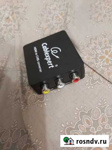 Перходник/конвертер с hdmi на rca/тюльпаны Петрозаводск - изображение 1