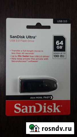 Флеш-диск SanDisk 64GB CZ48 Ultra USB 3.0 Екатеринбург - изображение 1
