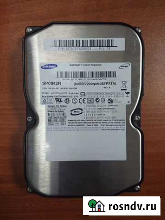 Samsung SP0842N 80Gb, IDE, гарантия Новосибирск - изображение 1
