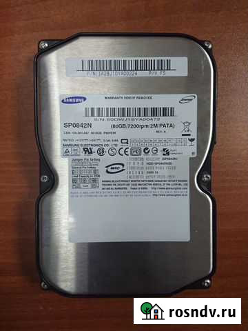 Samsung SP0842N 80Gb, IDE, гарантия Новосибирск - изображение 1
