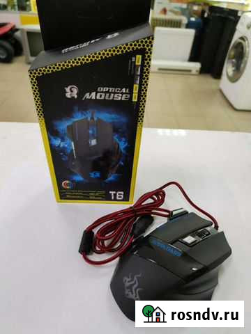 Игровая мышь Optical Mouse T6 Иркутск - изображение 1