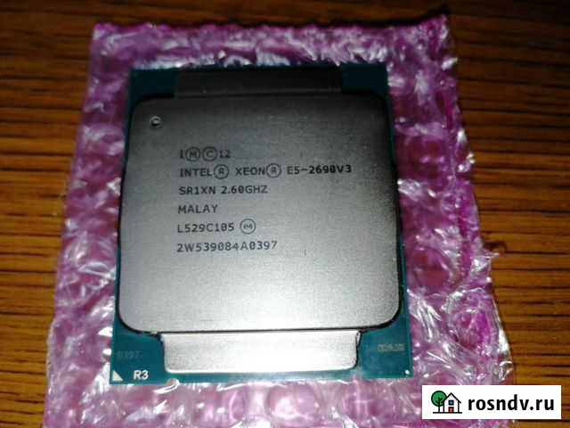 Процессор Intel Xeon E5-2690 v3 (12 ядер, 2,6 Ггц) Липецк - изображение 1