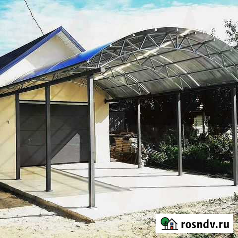 Навесы из металлочерепицы, поликарбоната под ключ Воронеж - изображение 1