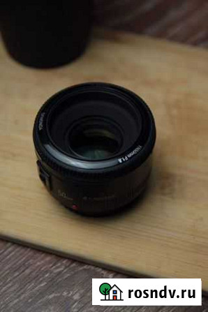 Объектив yongnuo 50mm 1.8 canon Челябинск - изображение 1