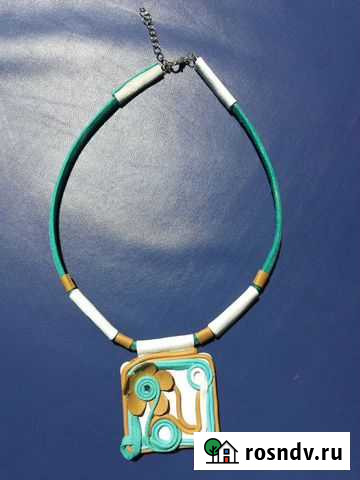 Колье из кожи фантазийное Кировск - изображение 1