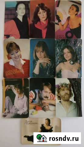 Календарики актеры стерео Киноцентр 1990-1992гг Сарапул - изображение 1