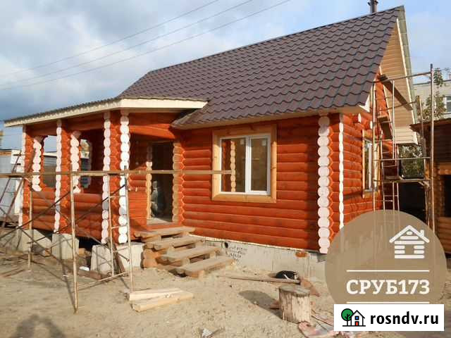 Деревянный дом 6м на 8м с фронтоном Ульяновск - изображение 1