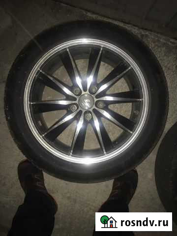 Диски r17 с летней почти новой резиной Нальчик - изображение 1