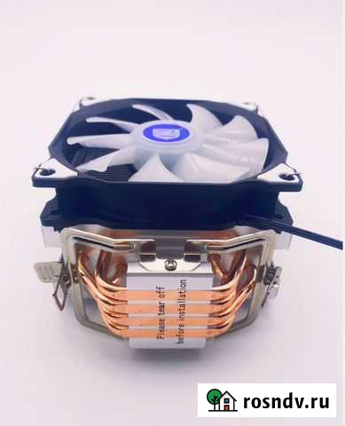 Кулер для процессора 120 мм. 4 медных трубки Казань - изображение 1