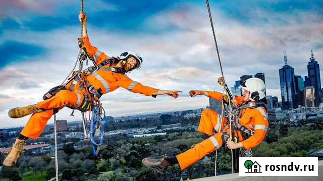 Уборка снега с крыши альпинисты Москва - изображение 1