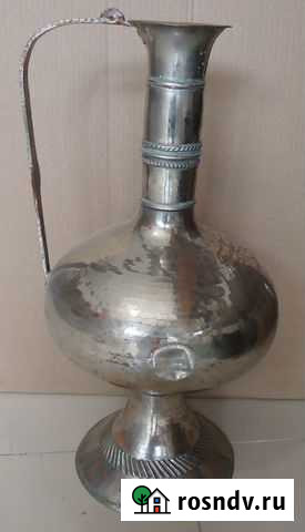 Старинный медный водоносный кувшин.Высота 58 см.13 Кизляр - изображение 1
