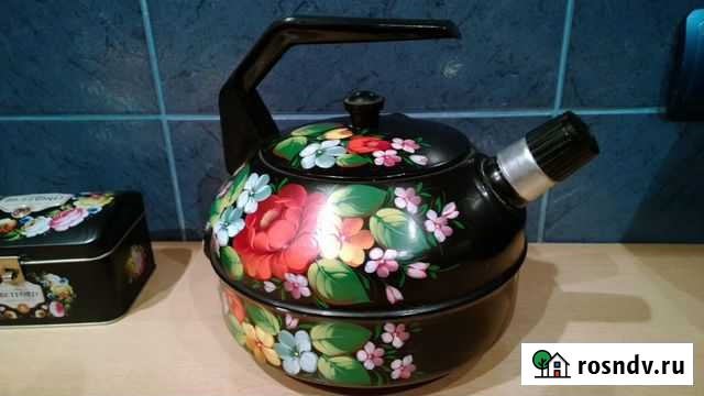 Электрочайник СССР ручная роспись Жостово Ижевск - изображение 1