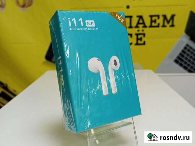 Беспроводные наушники i11/новые Темрюк - изображение 1