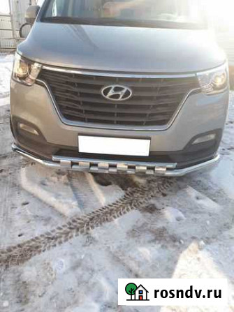 Защита бампера 60/42 мм Hyundai Grand Starex 2018 Ахтубинск - изображение 1