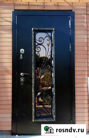 Дверь аурус 100мм, макси Стекло/Ковка Ростов-на-Дону - изображение 1