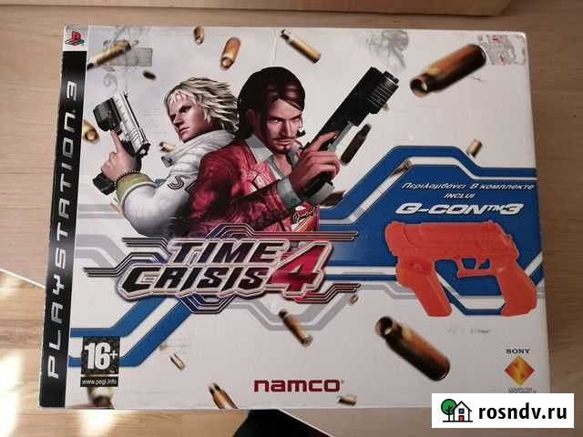 Игра Time Crisis 4 + Пистолет G-Con Gun для PS3 Томск - изображение 1